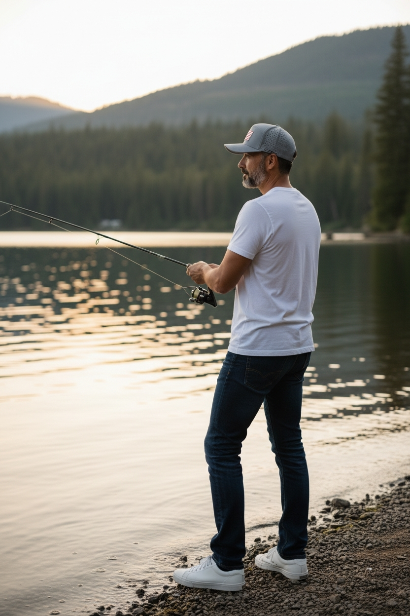 Patriotic Red White & Blue Acrylic 6 Panel Lazer Cut