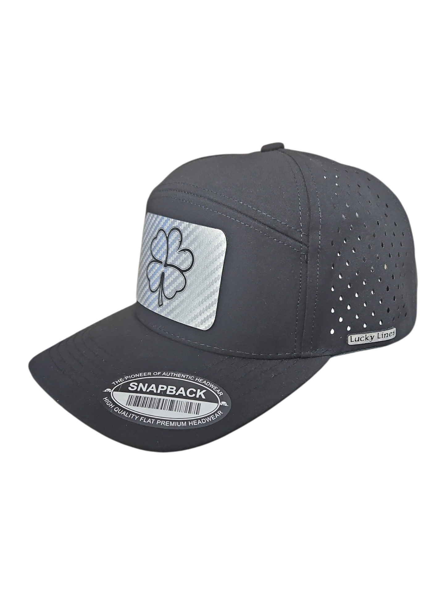 Silver Carbon Fiber 6 Panel Lazer Cut