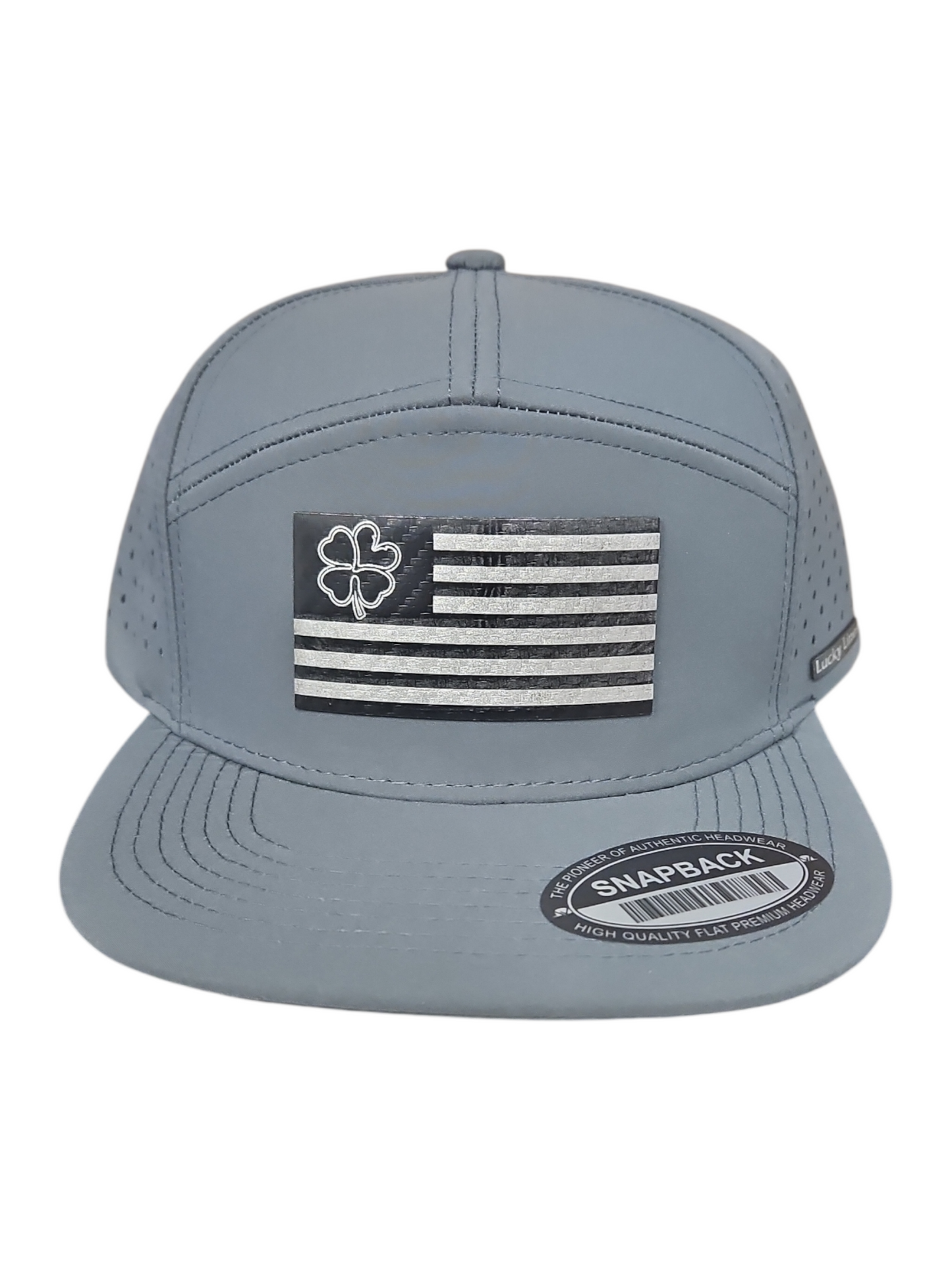 Patriotic Black & Silver 7 Panel Lazer Cut