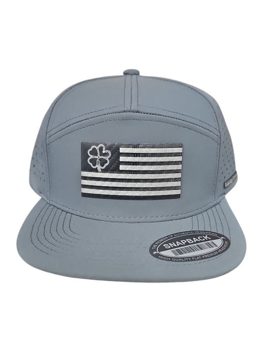 Patriotic Black & Silver 7 Panel Lazer Cut