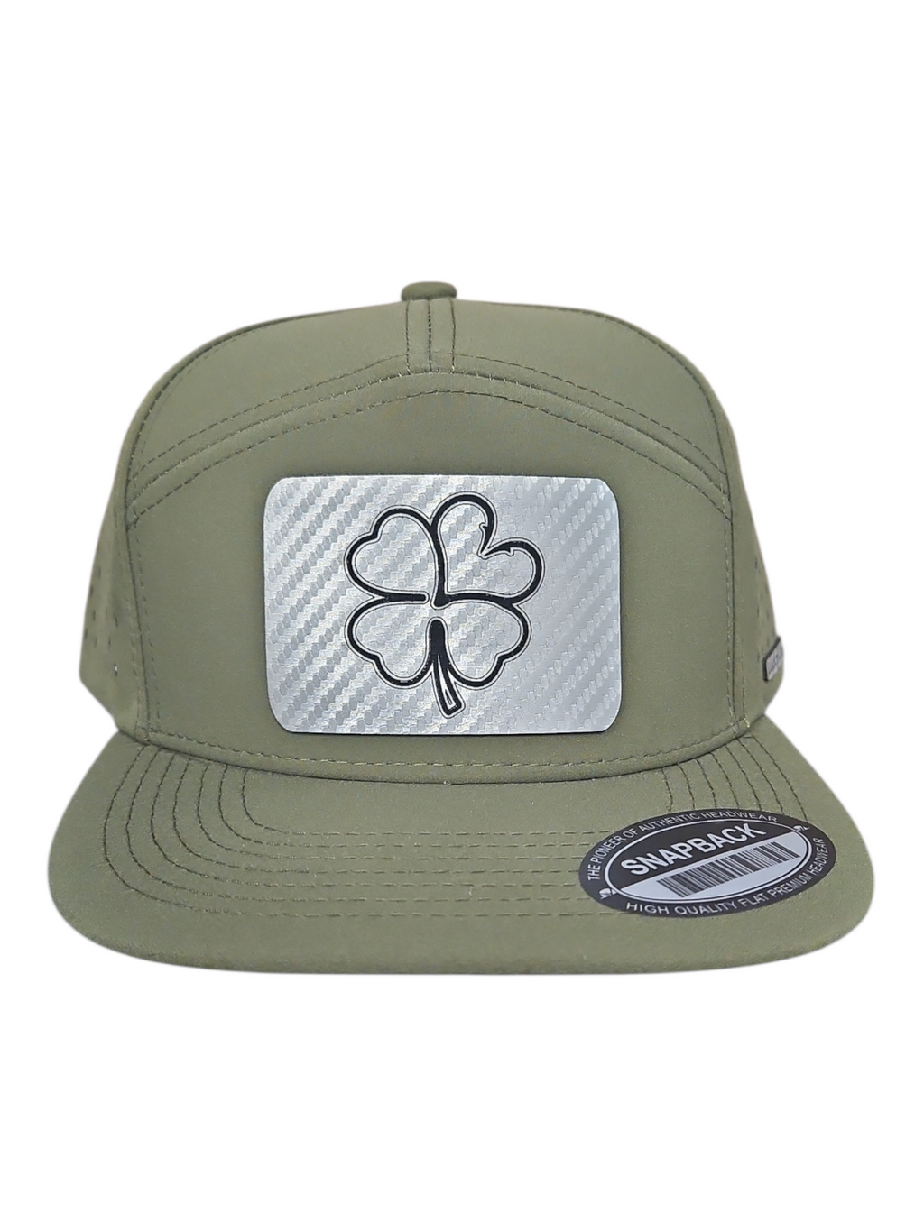 Silver Carbon Fiber 7 Panel Lazer Cut