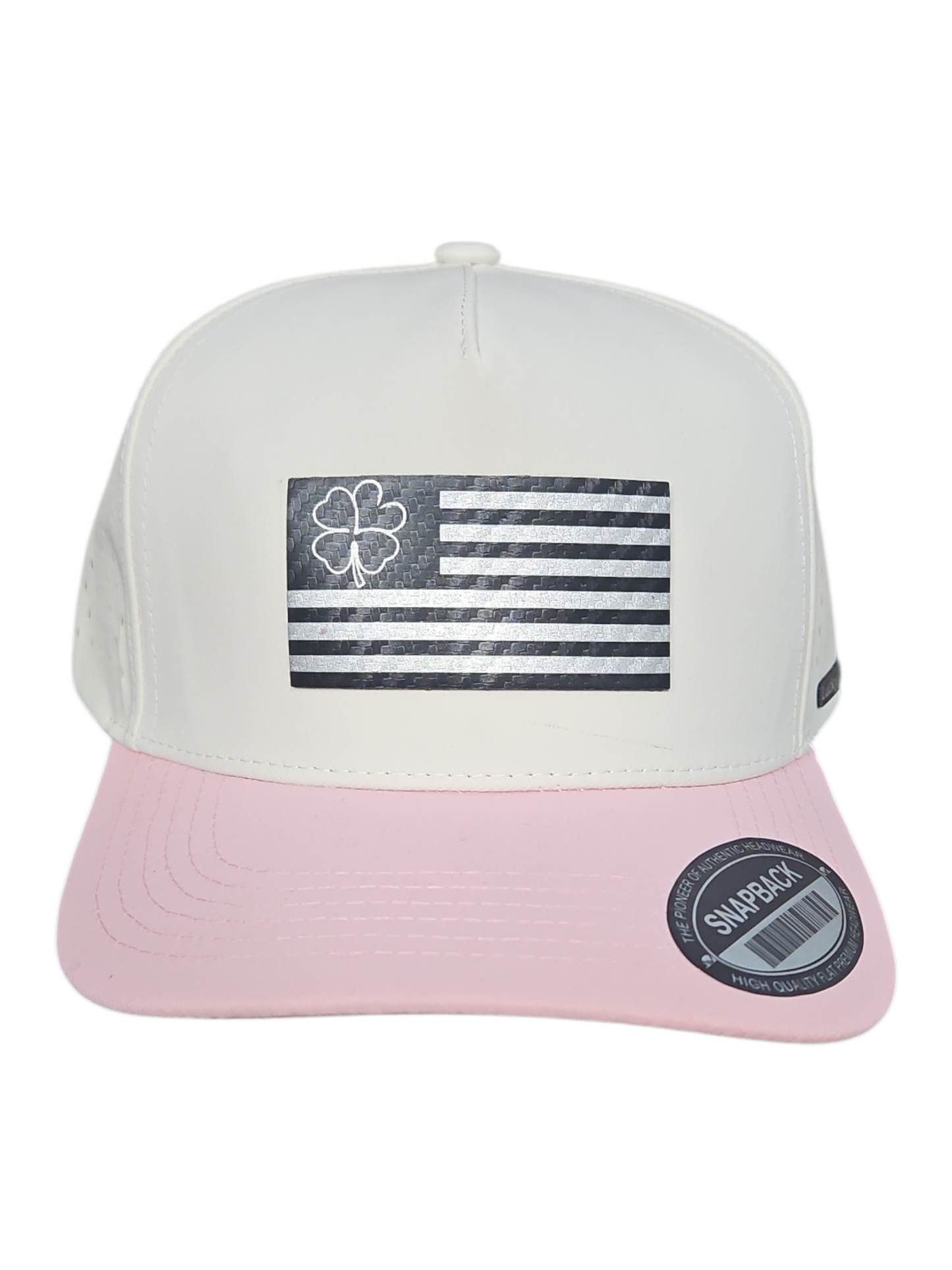 Patriotic Black & Silver 5 Panel Lazer Cut