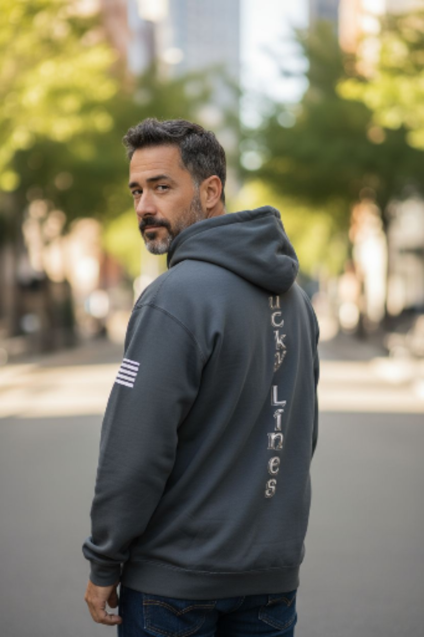 Luck Lines Pull Over Hoodie