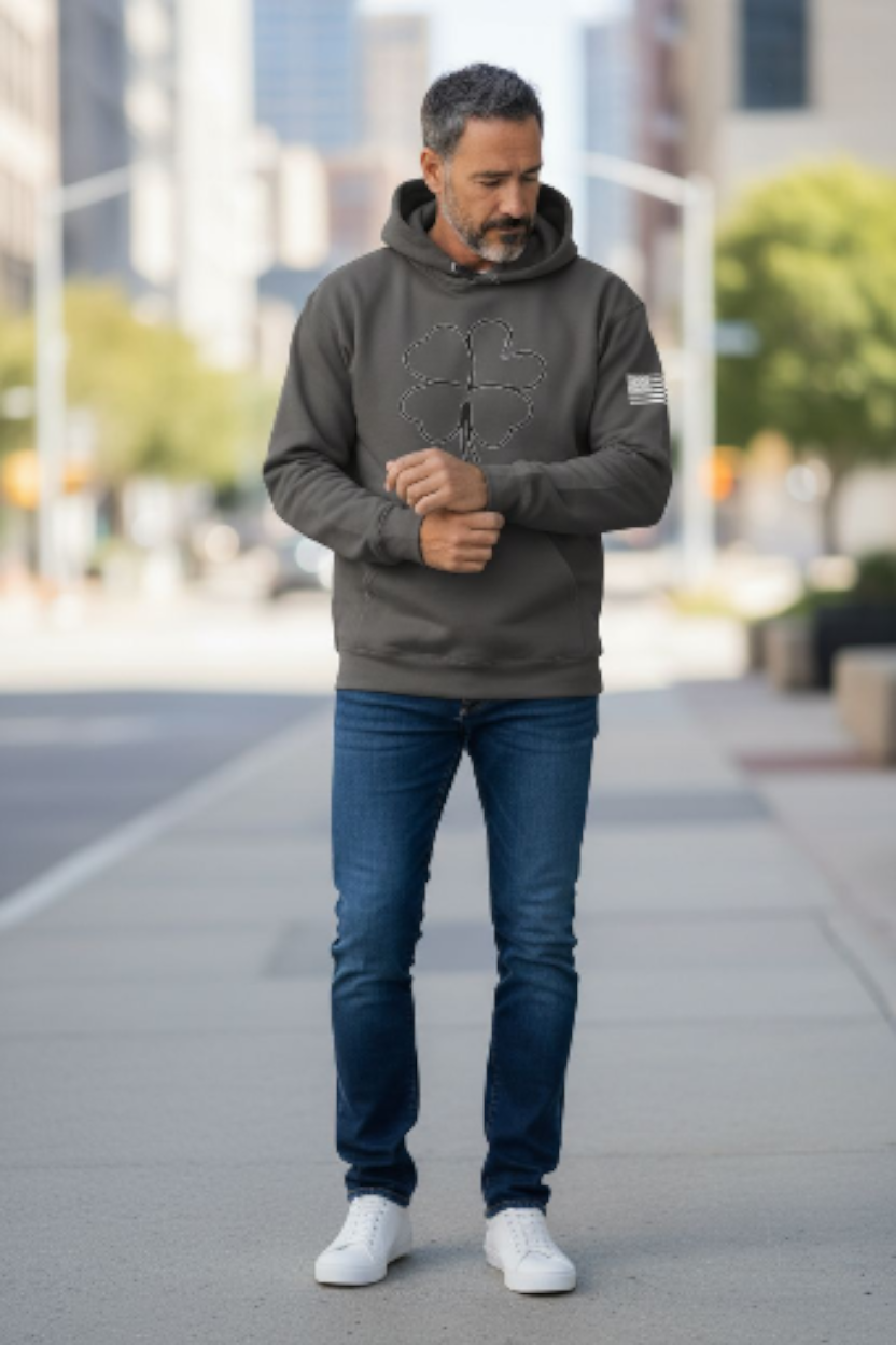 Luck Lines Pull Over Hoodie