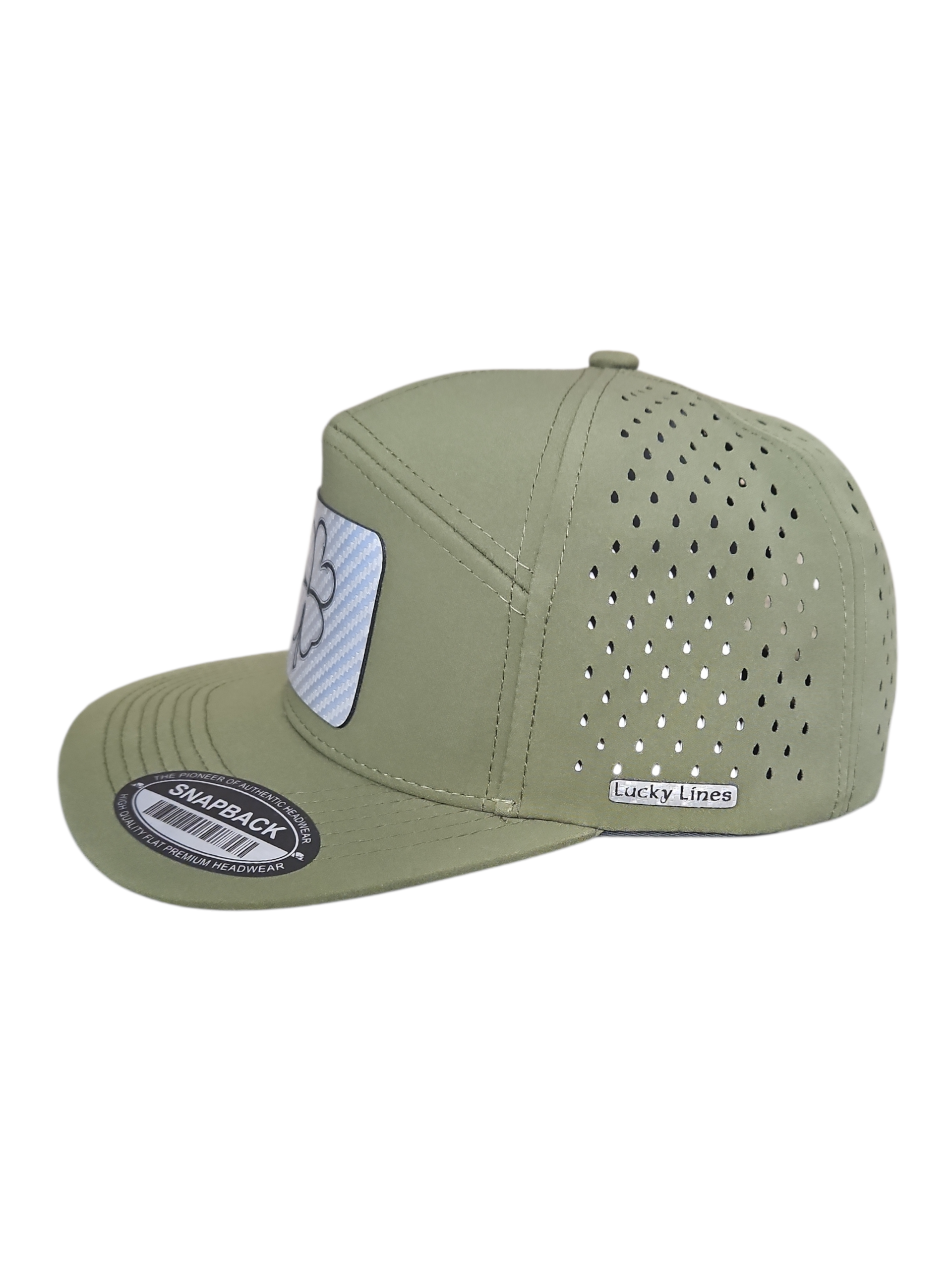 Silver Carbon Fiber 7 Panel Lazer Cut