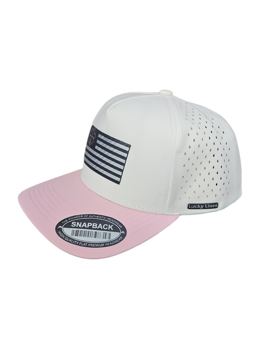 Patriotic Black & Silver 5 Panel Lazer Cut