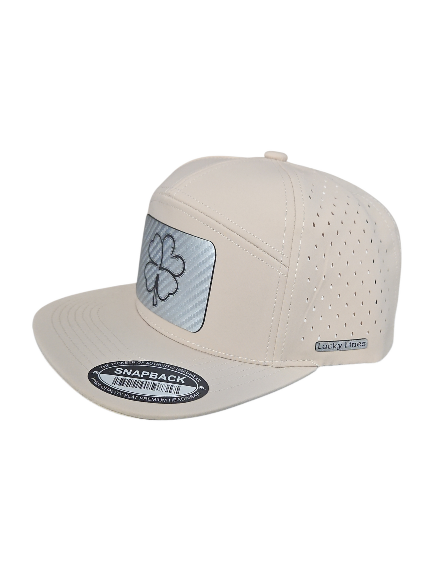 Silver Carbon Fiber 7 Panel Lazer Cut