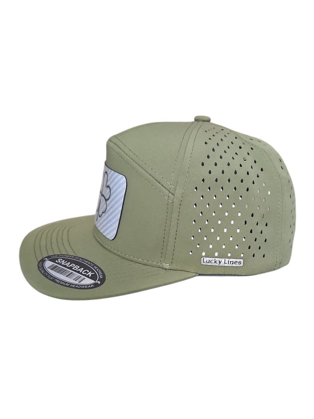 Silver Carbon Fiber 7 Panel Lazer Cut