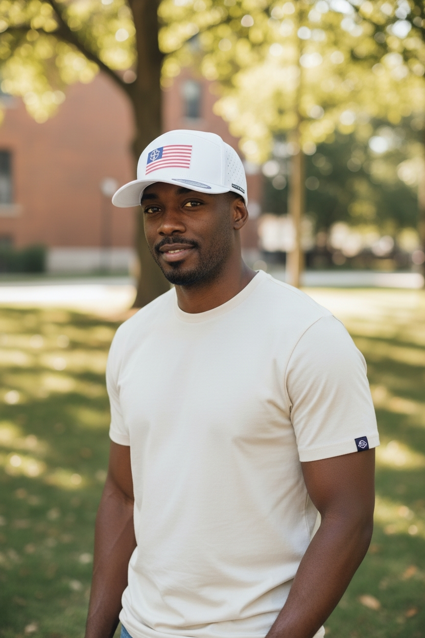 Patriotic Red White & Blue Acrylic 6 Panel Lazer Cut