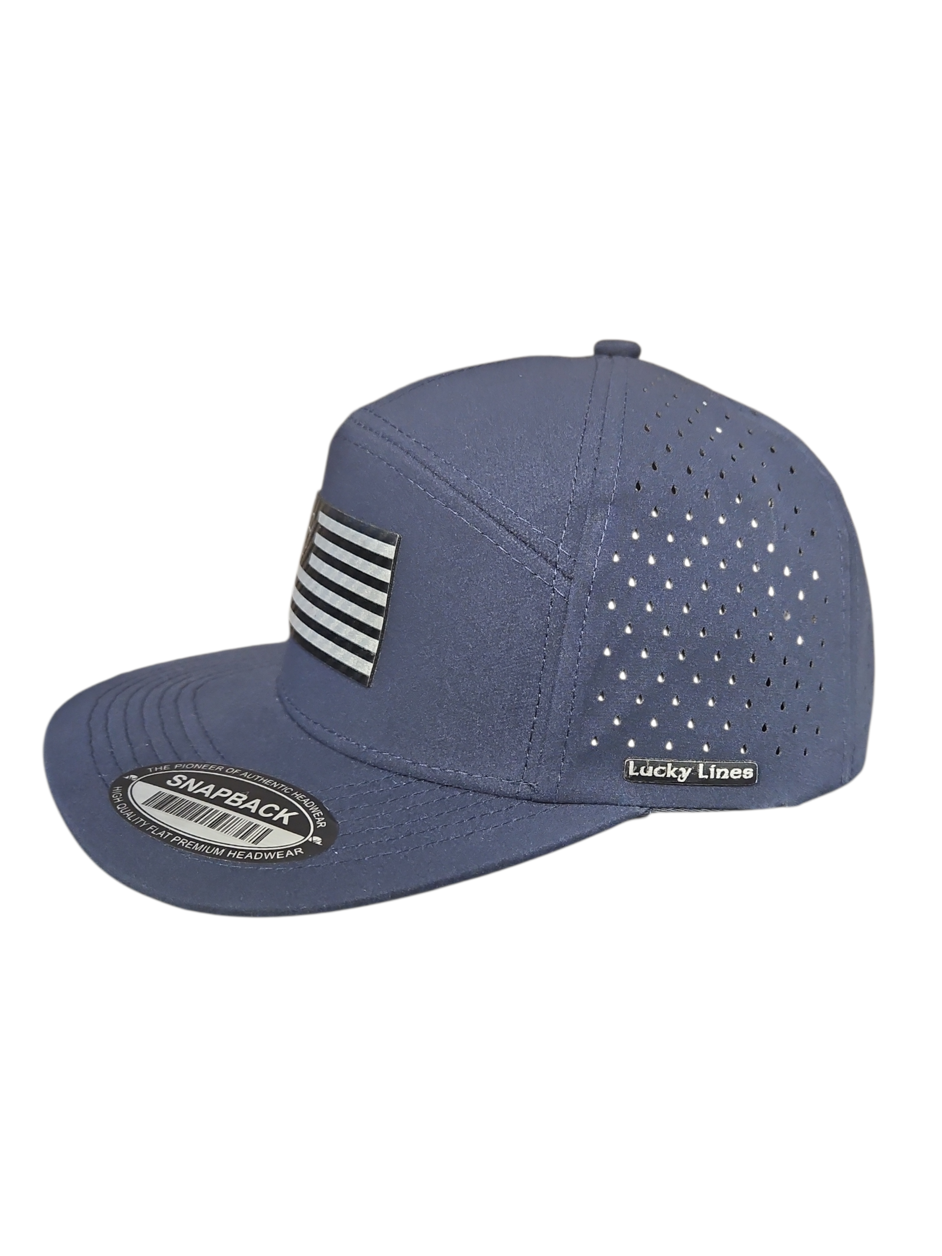 Patriotic Black & Silver 7 Panel Lazer Cut