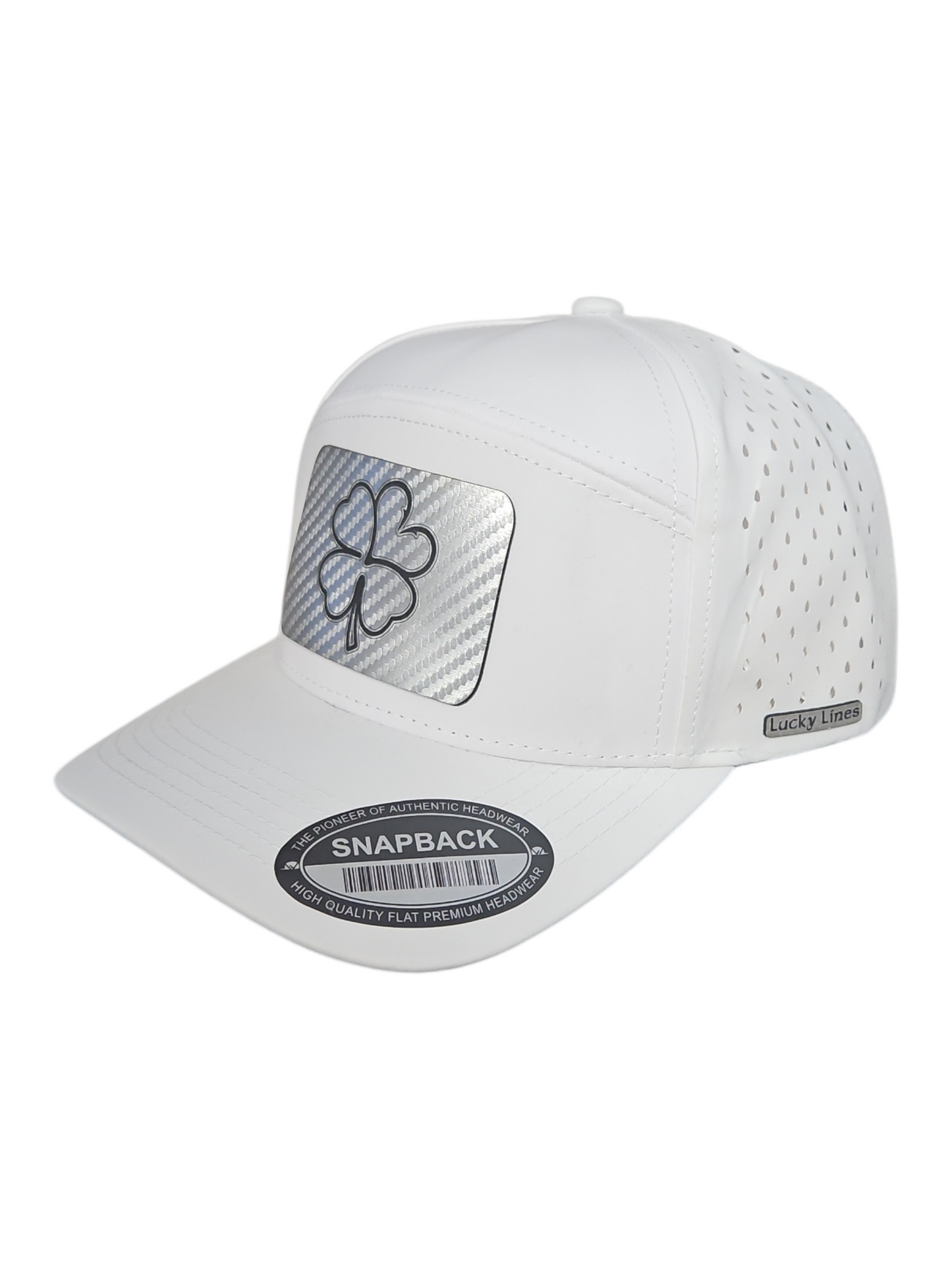 Silver Carbon Fiber 6 Panel Lazer Cut